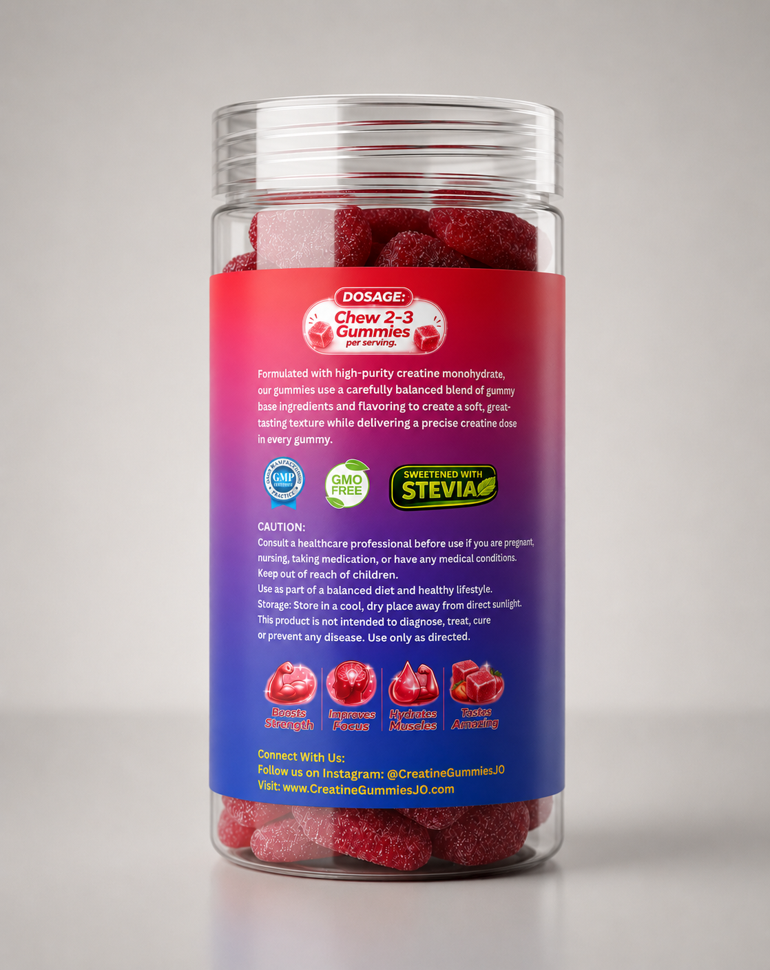 Creatine Gummies (720g Bottle)